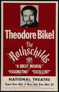 7g261 ROTHSCHILDS stage play WC 1972 starring Theodore Bikel off Broadway!