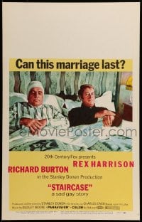 7g280 STAIRCASE WC 1969 Stanley Donen directed, Rex Harrison & Richard Burton in a sad gay story!