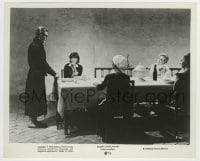 7h165 8 1/2 8.25x10 still 1963 Mastroianni talks to women at table, Federico Fellini classic!