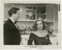 7h184 ALL ABOUT EVE 8x10 still 1950 Hugh Marlowe in tuxedo glares at Betty Davis in kitchen!