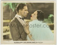 7h010 ANOTHER DAWN color 8x10.25 still 1937 romantic c/u of Errol Flynn & beautiful Kay Francis!