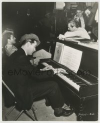 7h213 BEAU GESTE candid 7.75x9.5 still 1939 Cooper & Preston by Milland playing piano by Hal McAlpin