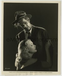 7h234 BLACK ANGEL 8x10 still 1946 best portrait of tough guy Dan Duryea & sexy June Vincent!