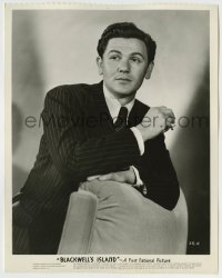 7h237 BLACKWELL'S ISLAND 8x10 still 1939 great smoking portrait of John Garfield in suit & tie!