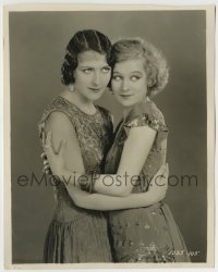 7h239 BLONDE OR BRUNETTE 8x10 key book still 1927 pretty Greta Nissen & Arlette Marchal hugging!