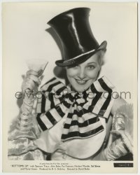 7h251 BOTTOMS UP 8x10.25 still 1934 pretty smiling Pat Paterson in wacky costume & top hat!