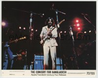 7h031 CONCERT FOR BANGLADESH 8x10 mini LC #2 1972 George Harrison at rock & roll benefit show!