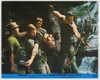 7h035 DELIVERANCE 8x10 mini LC #2 1972 Jon Voight, Ned Beatty, Burt Reynolds with bow & arrow!