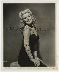 7h352 DOLORES MORAN 8.25x10 still 1943 the sexy Warner Bros. actress in black dress & gloves!