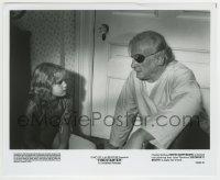 7h395 FIRESTARTER 8x9.75 still 1984 8 year-old Drew Barrymore is tricked by George C. Scott!