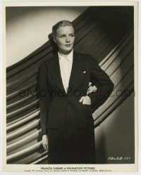 7h411 FRANCES FARMER deluxe 8x10 still 1930s beautiful close portrait in a sophisticated outfit!