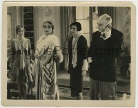7h520 JEALOUSY 8x10.25 still 1929 two women & man on phone eyeing sexy Jeanne Eagels in wild dress!
