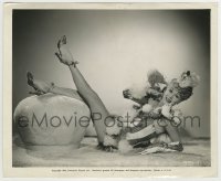7h543 JUNE HAVOC 8.25x10 still 1943 laying on her back in sexy showgirl outfit, No Time For Love!