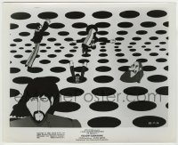 7h986 YELLOW SUBMARINE 8x10 1968 cool psychedelic art of Beatles John, Paul, Ringo & George!