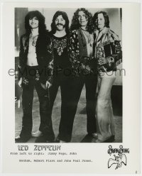 7h573 LED ZEPPELIN 8.25x10.25 music publicity still 1970s Jimmy Page, Robert Plant, Bonham & Jones!