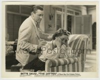 7h578 LETTER 8x10.25 still 1940 Herbert Marshall comforts worried Bette Davis on chair!