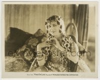 7h609 MADE FOR LOVE 8x10.25 still 1926 great c/u of Leatrice Joy in wild dress & much jewelry!
