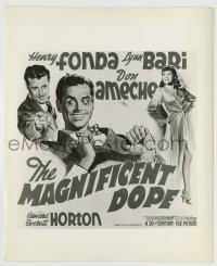 7h614 MAGNIFICENT DOPE 8.25x10 still 1942 art of Henry Fonda, Lynn Bari & Don Ameche for 6-sheet!