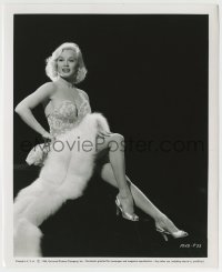 7h618 MAMIE VAN DOREN 8.25x10 still 1954 sexy blonde bombshell full-length over black background!