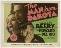 7h073 MAN FROM DAKOTA color 8x10.25 still 1940 Wallace Beery, Dolores Del Rio, Howard, 1/2sh image!