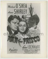 7h622 MAN FROM FRISCO 8.25x10 still 1944 art of Anne Shirley & Michael O'Shea used on the 1-sheet!
