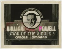 7h623 MAN OF THE WORLD candid 8x10.25 still 1931 theater front with William Powell display, rare!