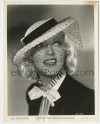 7h629 MARION DAVIES 8x10.25 still 1930s head & shoulders portrait of the blonde star wearing veil!