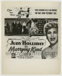 7h632 MARRYING KIND 8.25x10 still 1952 Judy Holliday, Aldo Ray, great image used on the six-sheet!