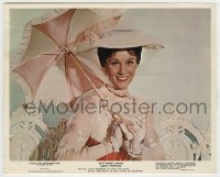7h079 MARY POPPINS color 8x10 still 1964 c/u smiling portrait of Julie Andrews with umbrella!