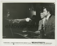 7h642 MEAN STREETS 8.25x10.25 still 1973 Robert De Niro holds gun on Keitel & Romanos, Scorsese