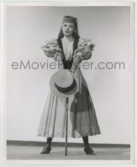 7h644 MEET ME IN ST. LOUIS 8.25x10 still 1944 posed portrait of Judy Garland with cane & hat!