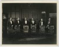7h674 MYSTERY CLUB 8x10.25 still 1926 young Warner Oland & men in tuxedos smiling behind chairs!