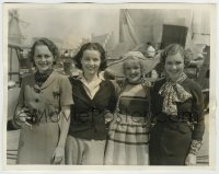 7h701 OLIVIA DE HAVILLAND/JUNE TRAVIS/DOROTHY DARE/MAXINE DOYLE 8x10.25 still 1936 WB starlets!