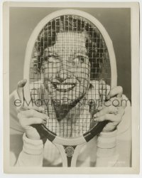 7h707 OUR MODERN MAIDENS 8x10.25 still 1929 sexy flapper girl Joan Crawford behind tennis racket!