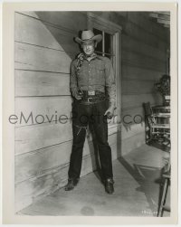 7h761 REX ALLEN 8x10.25 still 1950 full-length with gun in The Arizona Cowboy, his first movie!