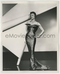 7h776 RITA HAYWORTH 8x10 still 1957 full-length in wild dress when she made Pal Joey by Coburn!