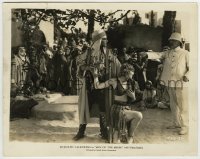 7h846 SON OF THE SHEIK 8x10 still 1926 man in pith helmet accuses Rudolph Valentino & Vilma Banky!