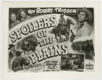 7h860 SPOILERS OF THE PLAINS 8x10.25 still 1951 Roy Rogers, great montage used on the half-sheet!