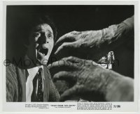 7h892 TALES FROM THE CRYPT 8.25x10 still 1972 c/u of Robin Phillips screaming at approaching monster