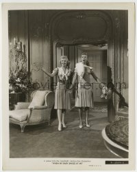 7h970 WHEN MY BABY SMILES AT ME 8x10.25 still 1948 sexy Betty Grable & & June Havoc in huge room!