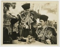 7h987 YELLOW TICKET 8x10.25 still 1931 Elissa Landi w/uniformed Lionel Barrymore & Laurence Olivier!