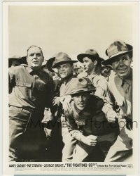 7h393 FIGHTING 69th 8x10.25 still 1940 intense close up of James Cagney, Pat O'Brien & other men!