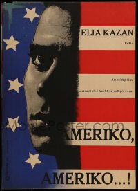 7j016 AMERICA AMERICA Czech 12x16 1965 Elia Kazan's immigrant biography of his Greek uncle!