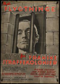 7j382 CHERI-BIBI Danish 1937 Leon Mathot, completely different prison artwork of Pierre Fresnay!