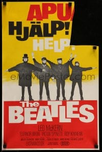 7j138 HELP Finnish 1965 great image of The Beatles, John, Paul, George & Ringo!