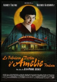 7j191 AMELIE French 27x39 2001 Jean-Pierre Jeunet, close-up of Audrey Tautou by Laurent Lufroy!