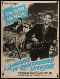 7j212 VIVA LAS VEGAS French 24x32 1965 different images of Elvis Presley & sexy Ann-Margret!