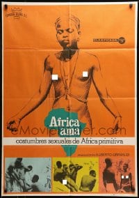7j074 AFRICA UNCENSORED Spanish 1978 Africa ama, wild images from mondo documentary!