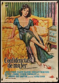 7j076 CHAPMAN REPORT Spanish 1970 Jane Fonda, Shelley Winters, from Irving Wallace sex novel!