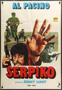 7j316 SERPICO Turkish 1974 Al Pacino on the streets, Sidney Lumet crime classic, different!
